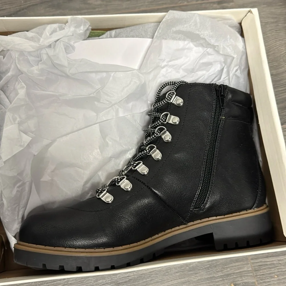 Style & Co Maariah Lace-Up Lug Sole Booties